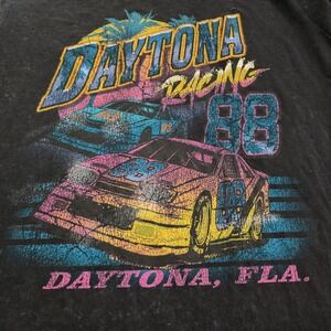 Daytona Racing 88 Florida Unisex Large Black Graphic T-shirt Changes‎ Tag